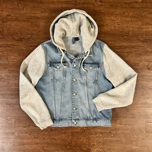 Mens Hooded Denim Jacket